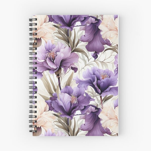 Item preview, Vintage Iris Blooms, Watercolor Blossoms designed and sold by PigmeArt.