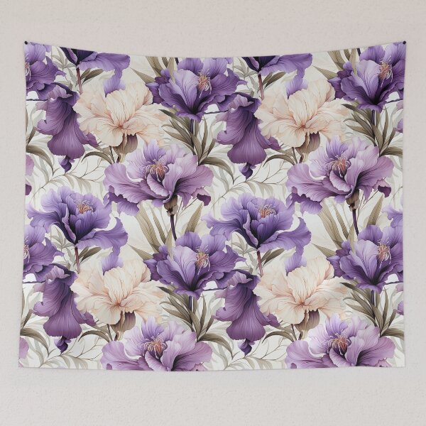 Item preview, Vintage Iris Blooms, Watercolor Blossoms designed and sold by PigmeArt.