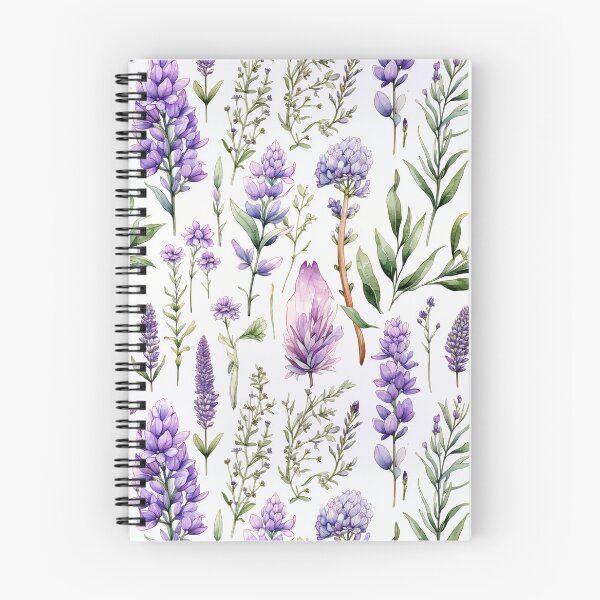 Item preview, Vintage Lavender Blooms, Watercolor Flowers designed and sold by PigmeArt.