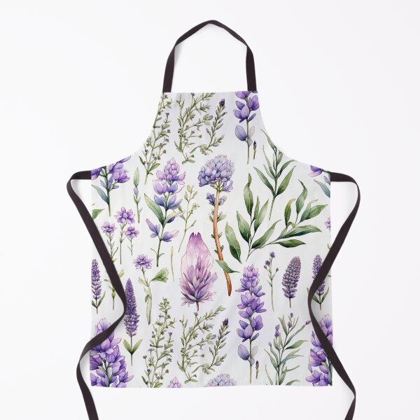 Item preview, Vintage Lavender Blooms, Watercolor Flowers designed and sold by PigmeArt.