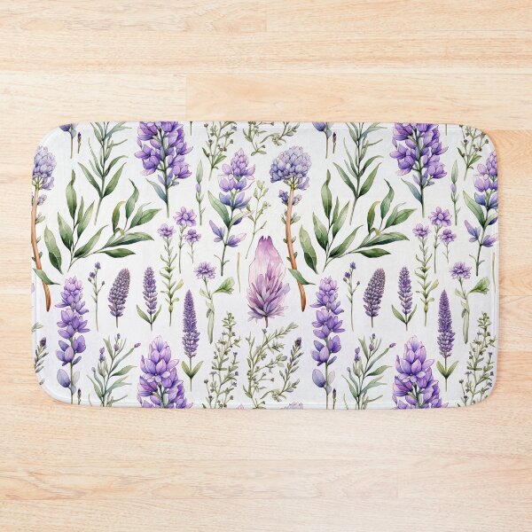 Item preview, Vintage Lavender Blooms, Watercolor Flowers designed and sold by PigmeArt.