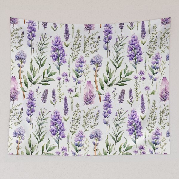 Item preview, Vintage Lavender Blooms, Watercolor Flowers designed and sold by PigmeArt.