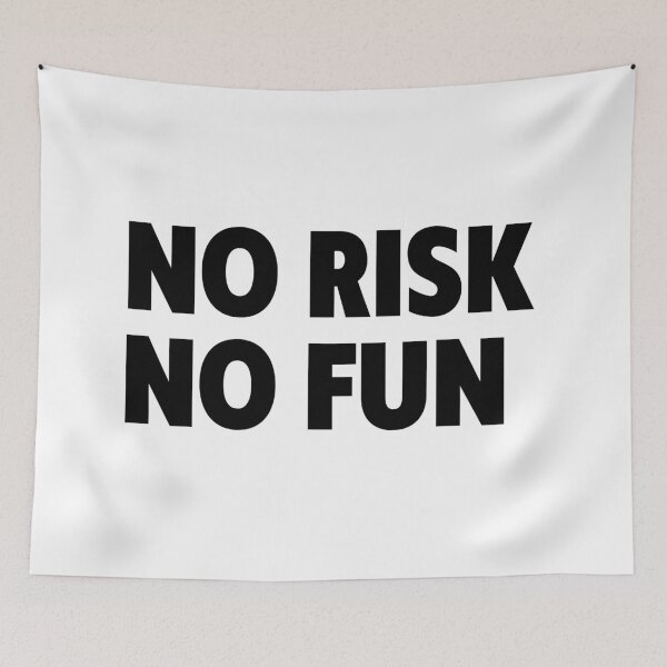 Item preview, No Risk No Fun designed and sold by Hairball-Pets.