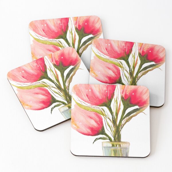 Item preview, Red Tulips in a Vase designed and sold by KeriFrances.