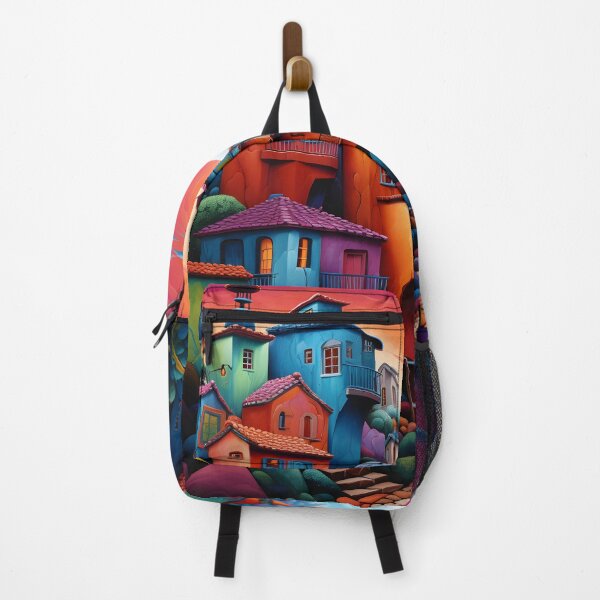 Item preview, Chromatic Neighborhood: Vibrant Tapestry of Homes designed and sold by X4eArtist.
