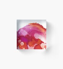 Beatiful Pior Alkoho Ink Acrylic Block
