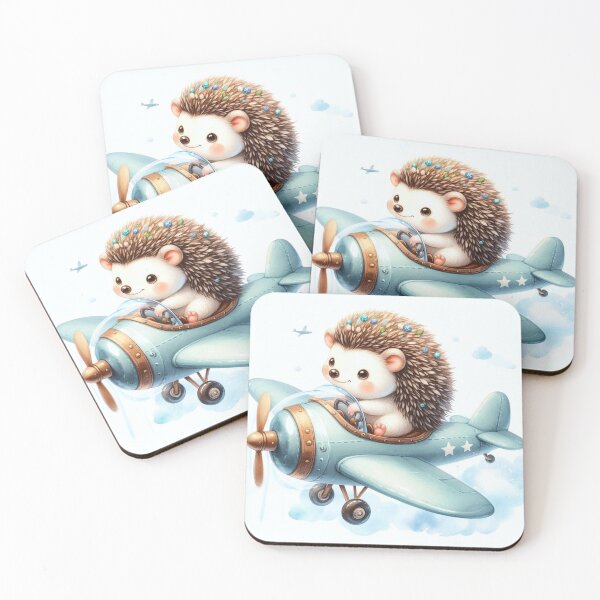 Item preview, A hedgehog who loves flying. designed and sold by growing-mom.