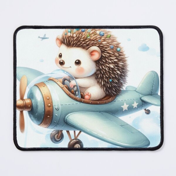 Item preview, A hedgehog who loves flying. designed and sold by growing-mom.