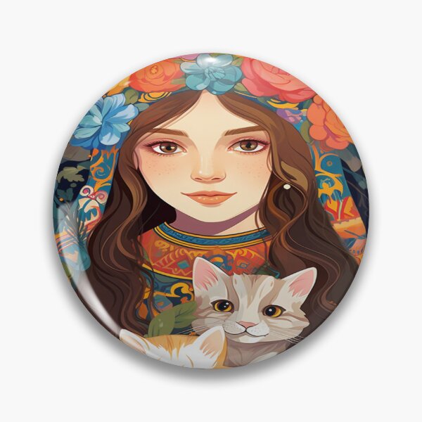 Item preview, Cute Boho Girl Cat Mom designed and sold by BetOova.