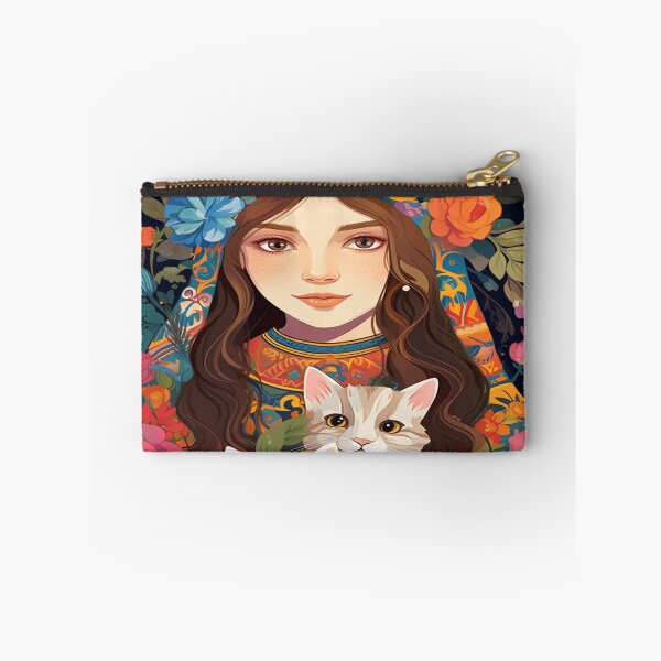 Item preview, Cute Boho Girl Cat Mom designed and sold by BetOova.