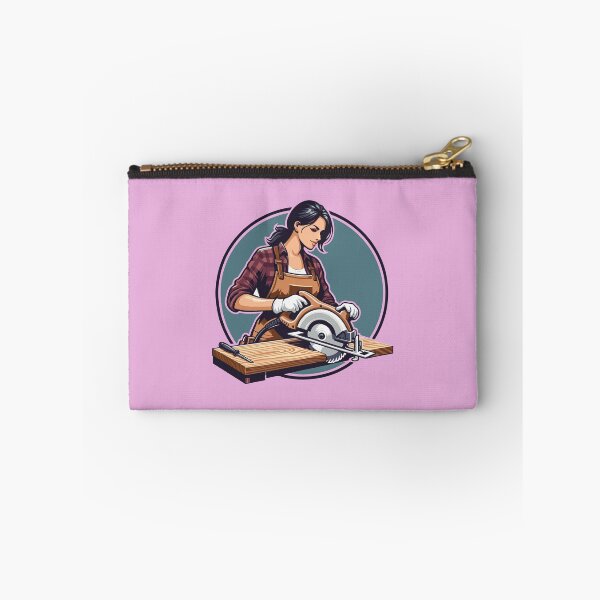 Item preview, Woodworking woman girl designed and sold by Twenty2Creative.