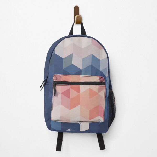 Item preview, Abstract geometric blue and red colorful triangle pattern designed and sold by by-jwp.