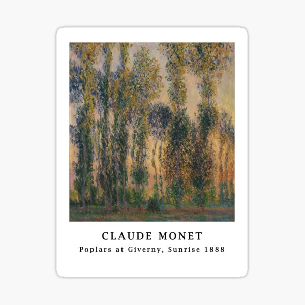 Aperçu de l'œuvre Peupliers de Claude Monet à Giverny créée et vendue par Tamas Das.