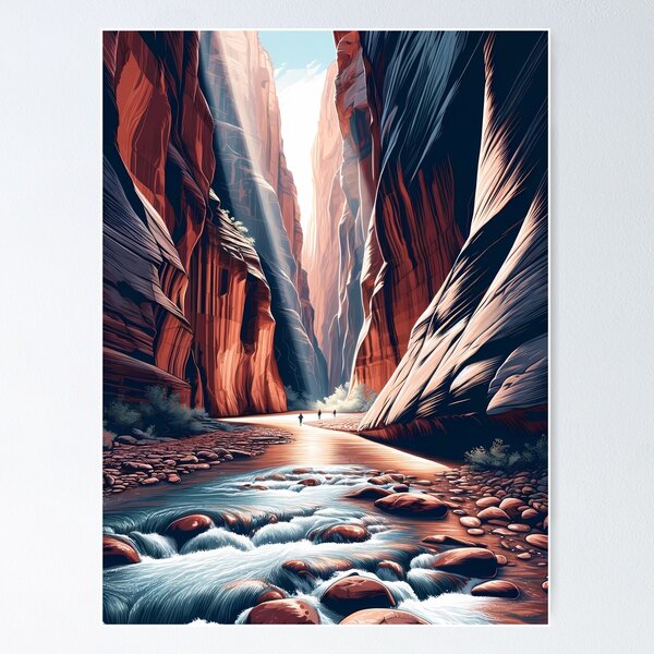 Vista previa del artículo con la obra «The Narrows - Parque Nacional Zion», diseñado y vendido por chapmaning.
