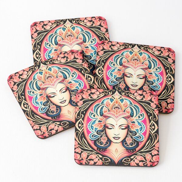 Item preview, a spiritual women india mandala designed and sold by JangmiHorang.