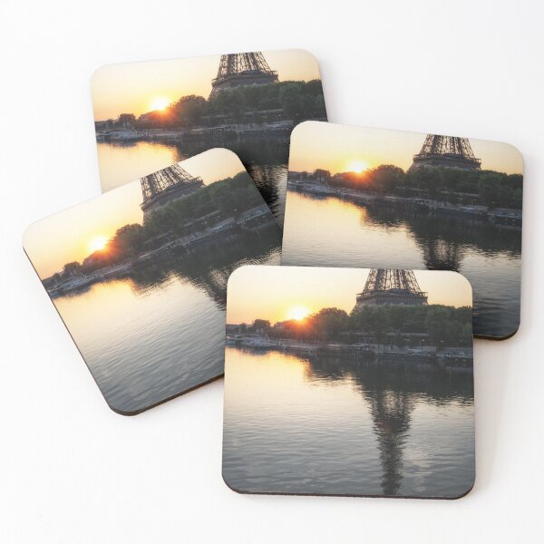 Item preview, Eiffel Tower Seine River Sunrise View designed and sold by aaronchoi.