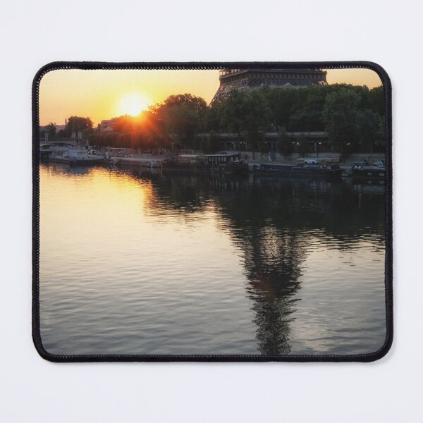 Item preview, Eiffel Tower Seine River Sunrise View designed and sold by aaronchoi.