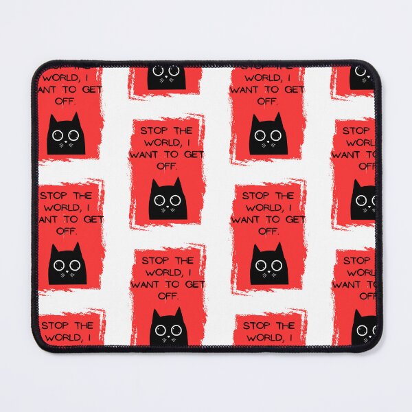Item preview, Black Cat, Stop The World. designed and sold by snuske01.
