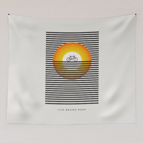 Item preview, Life Behind Bars, Retro inspired cycling Design designed and sold by Blinkwater Designs.