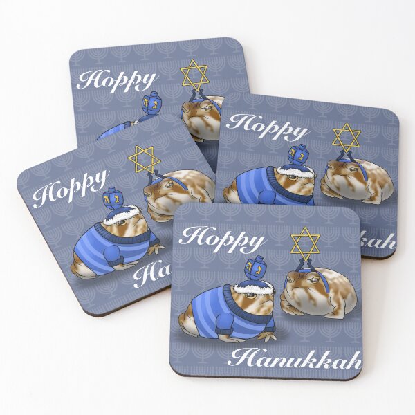 Item preview, Hoppy Hanukkah - Desert Rain Frogs designed and sold by OneStopBeanShop.