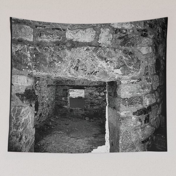 Item preview, Black and white photo, Abandoned building designed and sold by IdoFriedmanArt.