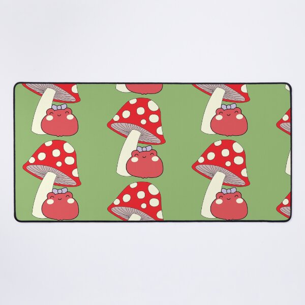 Item preview, Cottagecore frog with mushroom designed and sold by Quacktails.
