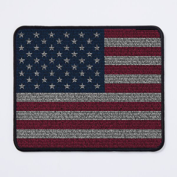 Item preview, US Flag with text of Constitution of the United States designed and sold by 4TeeToo.