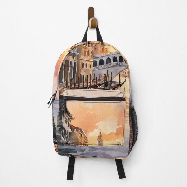 Item preview, Rialto Bridge Venice Sunset Watercolor Beauty designed and sold by LSVart.