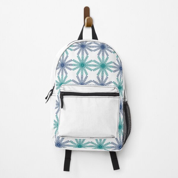 Item preview, green and blue flower chessboard pattern, simple patter designed and sold by pipikijung.
