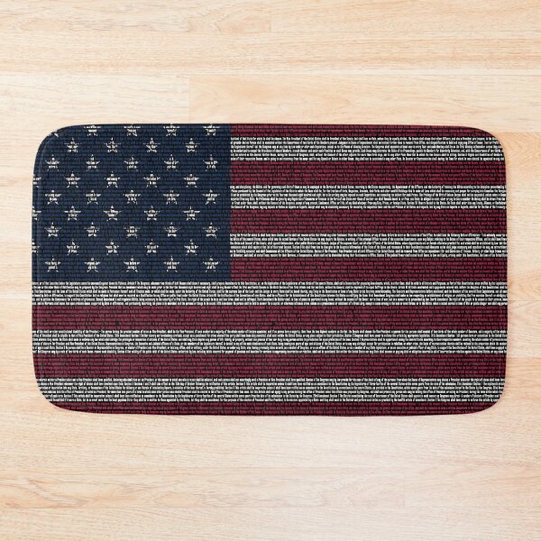 Item preview, US Flag with text of Constitution of the United States designed and sold by 4TeeToo.