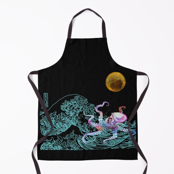 Item preview, Big octopus, big waves and a full moon designed and sold by mikoto-K09.
