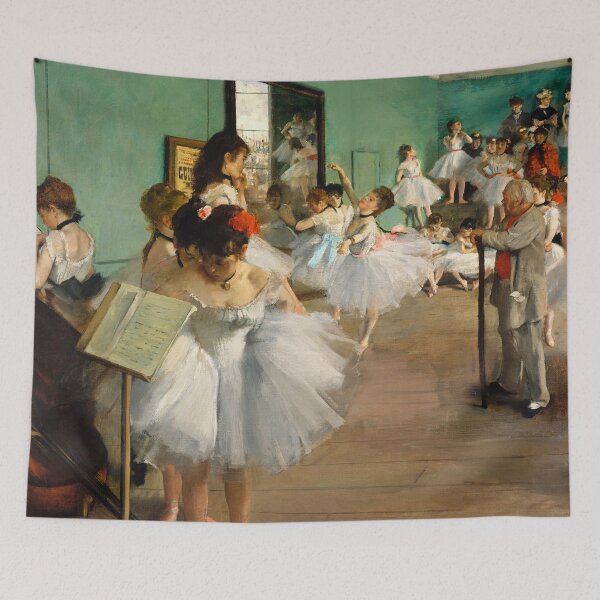Item preview, Degas Ballet Painting 1874 - Classic Dance Class Artwork on Canvas - Edgar Degas Inspired designed and sold by Under-TheTable.