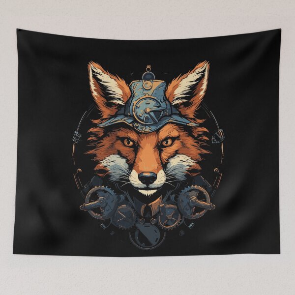 Item preview, red Steampunk Fox designed and sold by EternalDelight1.