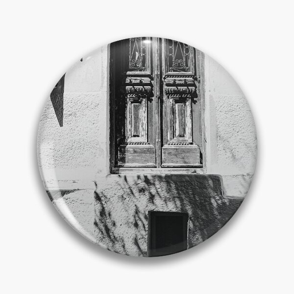 Item preview, Black and white door, greek village designed and sold by IdoFriedmanArt.