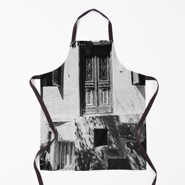 Item preview, Black and white door, greek village designed and sold by IdoFriedmanArt.