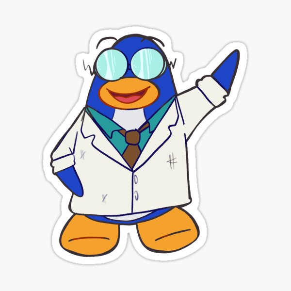 Gadget Guy Penguin Sticker