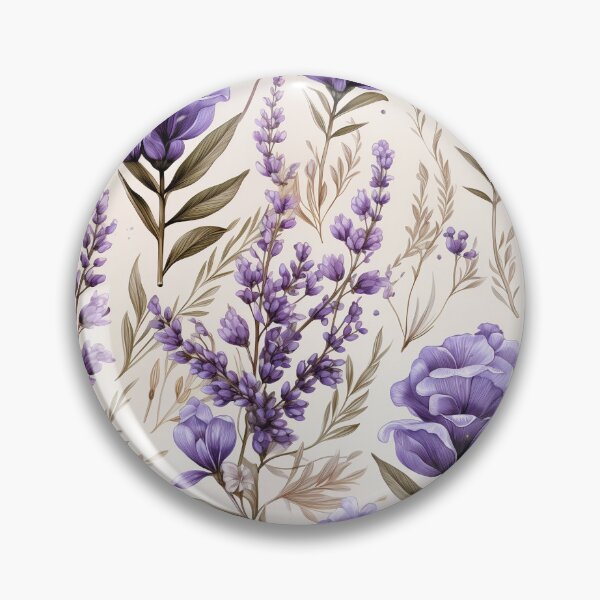 Item preview, Vintage Lavender Blooms, Watercolor Flowers designed and sold by PigmeArt.