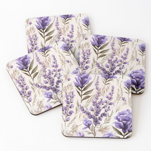 Item preview, Vintage Lavender Blooms, Watercolor Flowers designed and sold by PigmeArt.