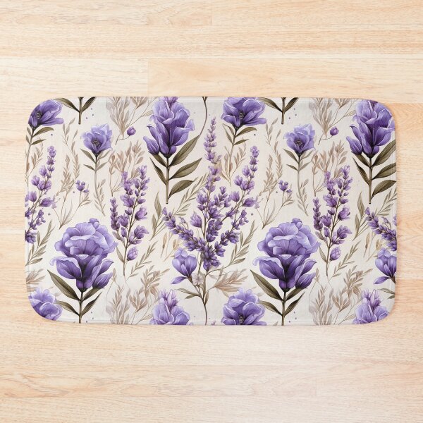 Item preview, Vintage Lavender Blooms, Watercolor Flowers designed and sold by PigmeArt.