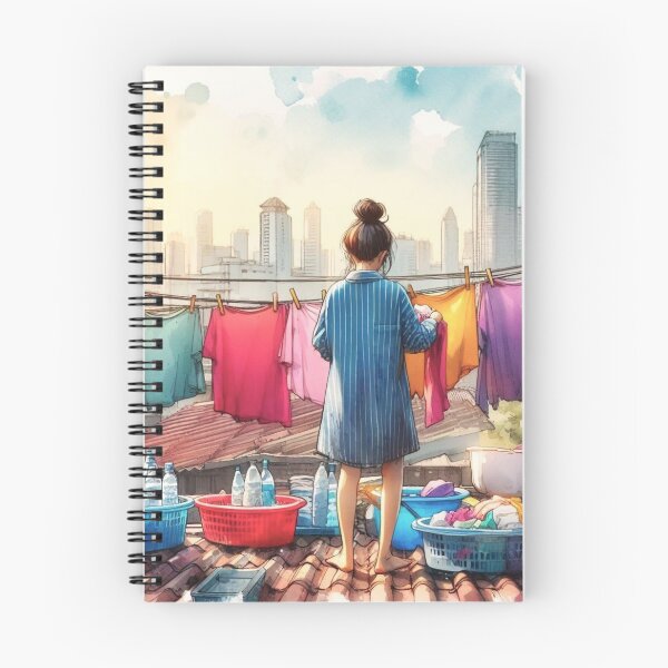 Item preview, Girl doing the laundry. designed and sold by growing-mom.
