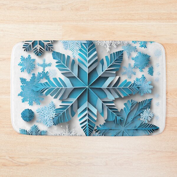 Item preview, Detailed light blue snowflakes designed and sold by fotofeast.