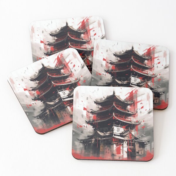Item preview, Japanese temple v3 designed and sold by HappyCloudart.