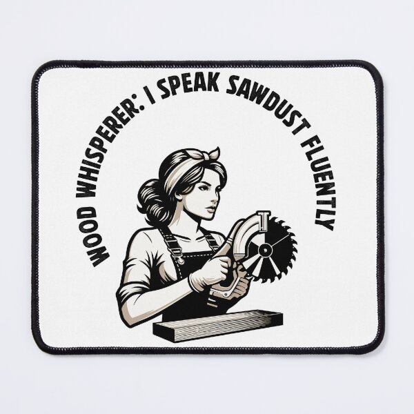Item preview, Wood whisperer: I speak sawdust fluently designed and sold by Twenty2Creative.