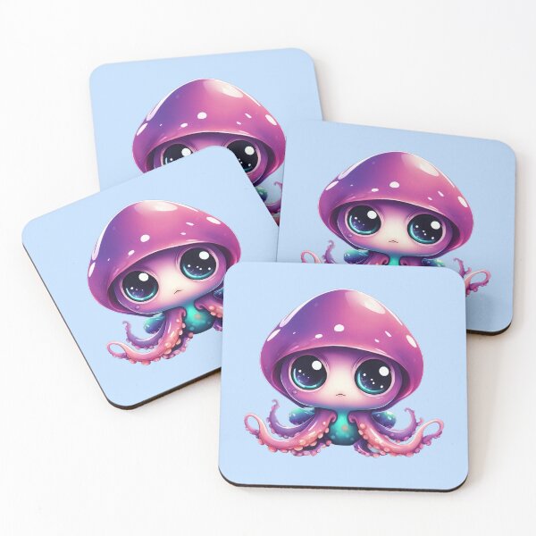 Item preview, Squid Baby Grumpy - Kawaii Cute Characters designed and sold by Burn-Ego.