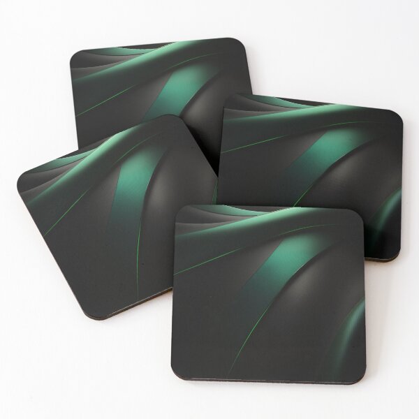 Item preview, Black & Green Smooth Stripes designed and sold by Quark-Up-Fiber.