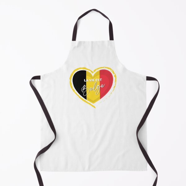 Item preview, Life is Belgian in a heart in the colors of the Belgian flag designed and sold by PausePapote.