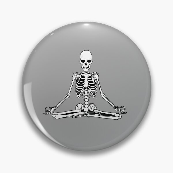 Item preview, Yoga Meditating Skeleton designed and sold by LionessLove.
