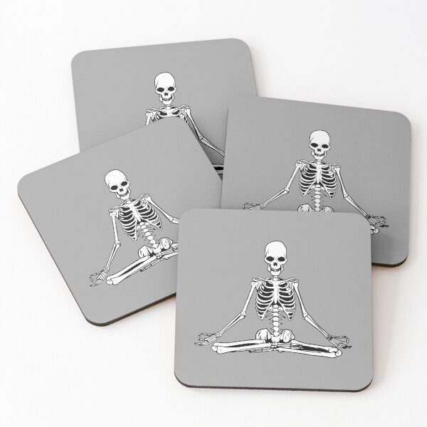 Item preview, Yoga Meditating Skeleton designed and sold by LionessLove.