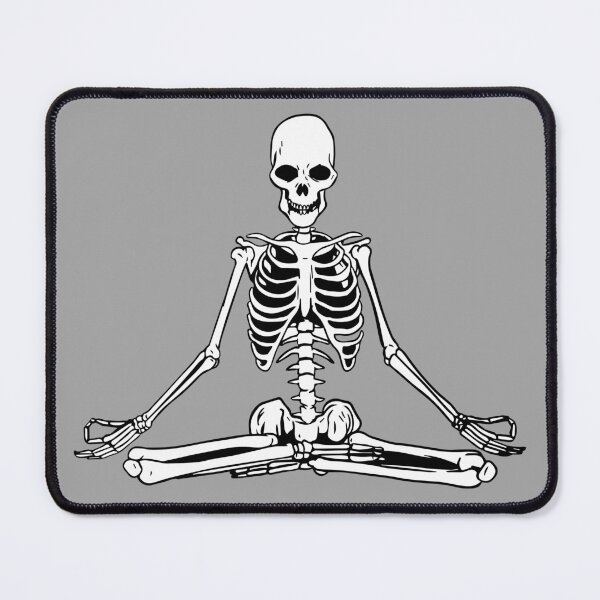 Item preview, Yoga Meditating Skeleton designed and sold by LionessLove.