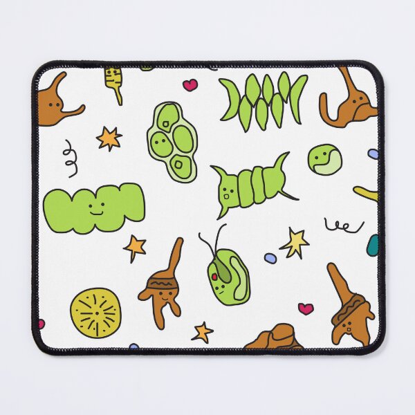 Item preview, Microalgae and cyanobacteria cartoon doodle, Cute Algae and Plankton Art designed and sold by thurakitdew.